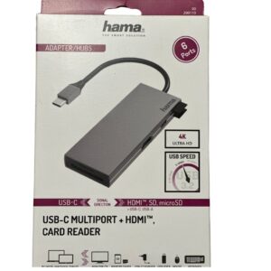 Hama 6in1  USB-C Multiport Adapter with Card Slot (200110)