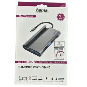 Hama 7in1  USB-C Multiport Adapter and Holder (200102)