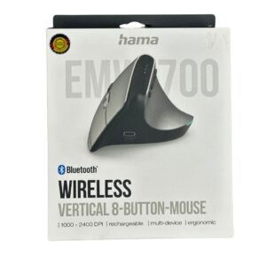 Hama 8-Button Vertical Ergonomic Mouse EMW-650 (18291)