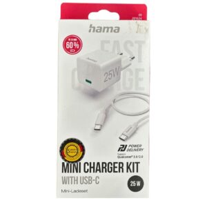 Hama Mini ChargerKit with USB-C 25W (201624)