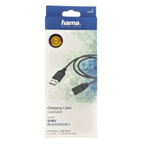 Hama USB Charging Cablefor PS5 0.75M (054461)