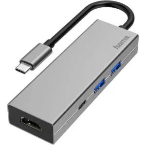 HAMA 4in1 USB-C MULTIPORT ADAPTER WITH HDMI (200107)