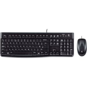 LOGITECH WIRED KEYBOARD & MOUSE COMBO MK120 BLACK