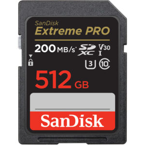 Sandisk Extreme Pro SD card 512GB