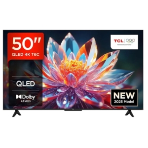 TCL50T6C 50" 4K UHD QLED, Smart Google TV