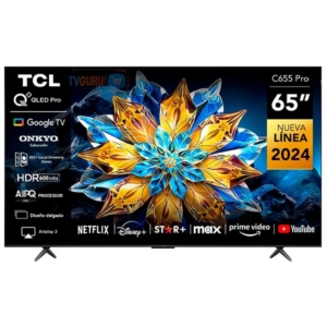 TCL65T6C 65" 4K UHD QLED, Smart Google TV