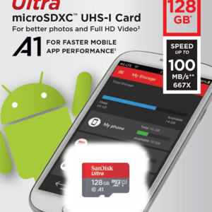 SANDISK ULTRA MICRO SD CARD 128GB