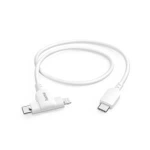 HAMA 2in1 USB-C TO LIGHTNING/USB-C CABLE 1.5M WHITE (201722)