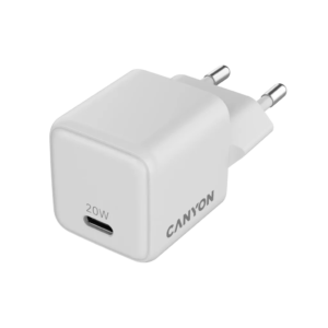 CANYON PHONE CHARGER USB-A+C ONCHARGE20CU GaN 20W White 