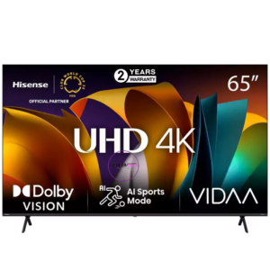 HISENSE 65" 4K VIDAA SMART TELEVISION 65A6N
