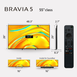 SONY 55" BRAVIA 5 MINI-LED GOOGLE TV 55XR50